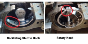 Shuttle Hook VS rotary hook for sewing machine
