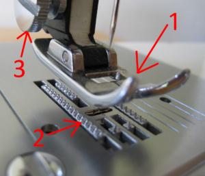 Sewing_machine_parts_Drop feeding mechanism